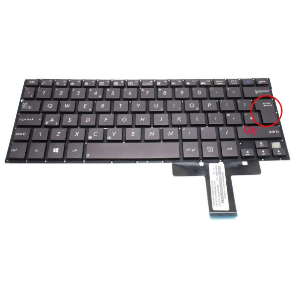 By Asus TX300 TX300CA UK keyboard at pcspare.com — Global Laptop Parts Center