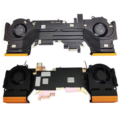 معالج Dell G15 AMD 5530 0DV367 وحدة معالجة الرسومات ومروحة مشتت حرارة أصلي 12V