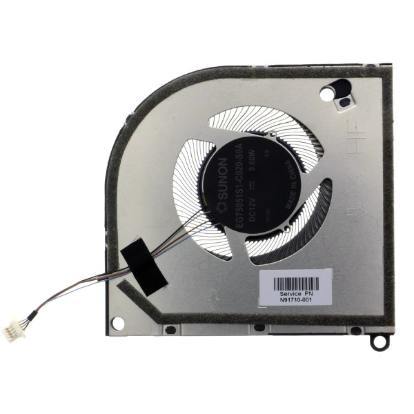 By HP OMEN Transcend 14‑FB TPN‑Q297 Fan original 12V N91710‑001 at pcspare.com — Global Laptop Parts Center