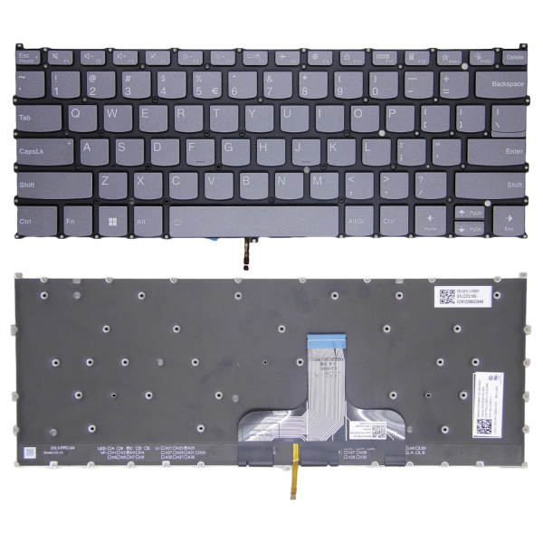 By Lenovo Slim 7 ProX 14ARH7 82V2, Slim 7 ProX 14IAH7 82V1, graue hintergrundbeleuchtete US-Tastatur at pcspare.com — Global Laptop Parts Center