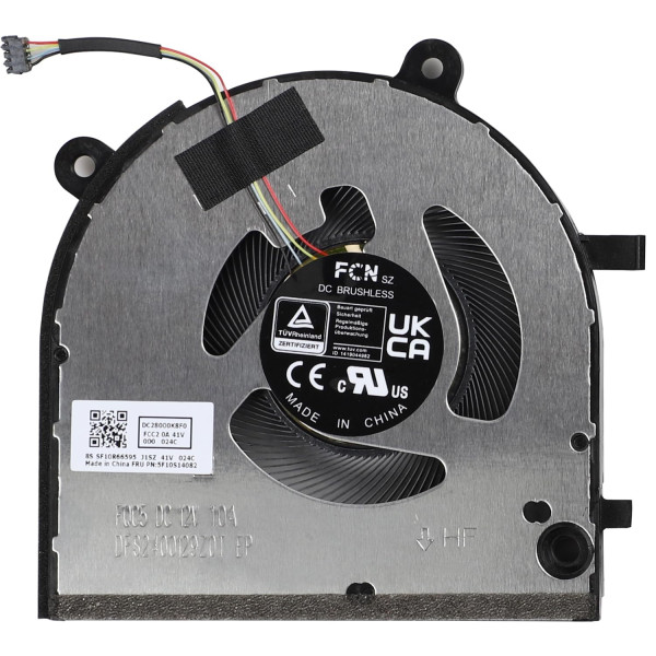 By Lenovo ideapad Pro 5 16IRH8 16APH8 16ARP8 CPU Ventilador original 12V at pcspare.com — Global Laptop Parts Center