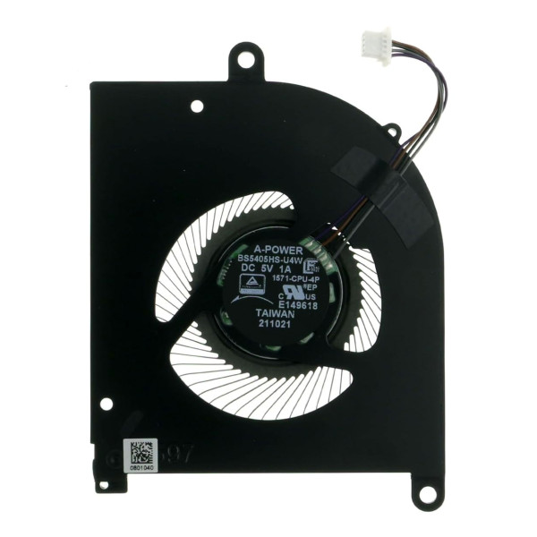 By MSI Creator Z16 A11UET A12UET MS-1571 MS-1572 CPU Fan original at pcspare.com — Global Laptop Parts Center