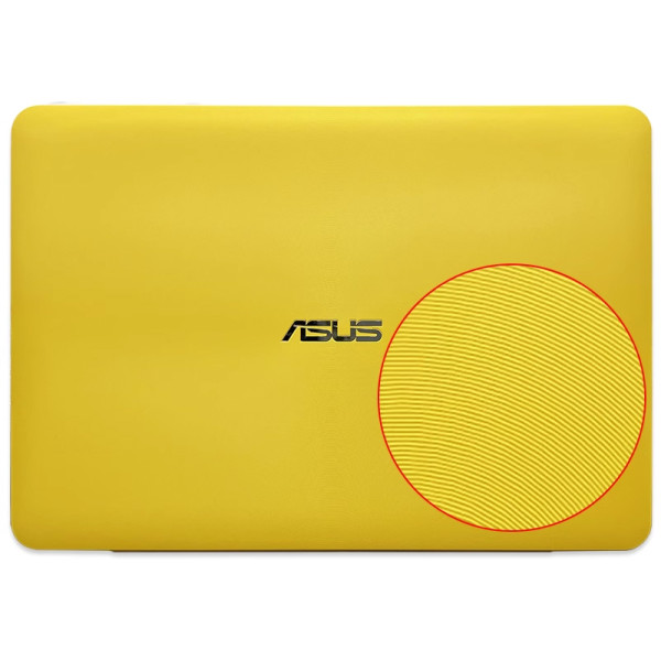 By ASUS X455L R455L A455L DX882L W419L Y483C Couverture arrière de la partie supérieure du couvercle arrière Un boîtier en plastique yellow at pcspare.com — Global Laptop Parts Center