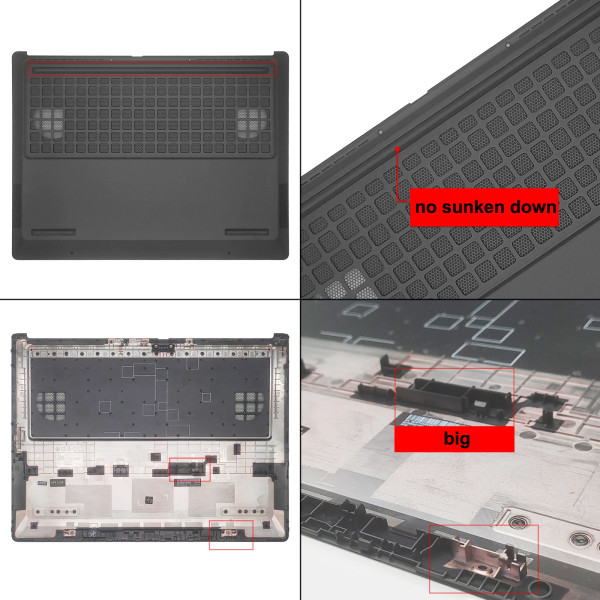 By HP OMEN MAX 2025 TPN-I143 16-AH нижний корпус D покрывает черную версию C at pcspare.com — Global Laptop Parts Center