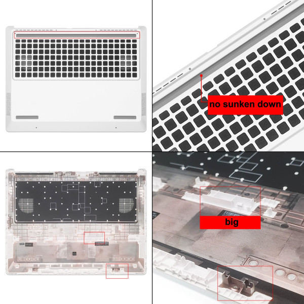 By HP OMEN MAX 2025 TPN-I143 16-AH caso inferior D versión blanca C at pcspare.com — Global Laptop Parts Center
