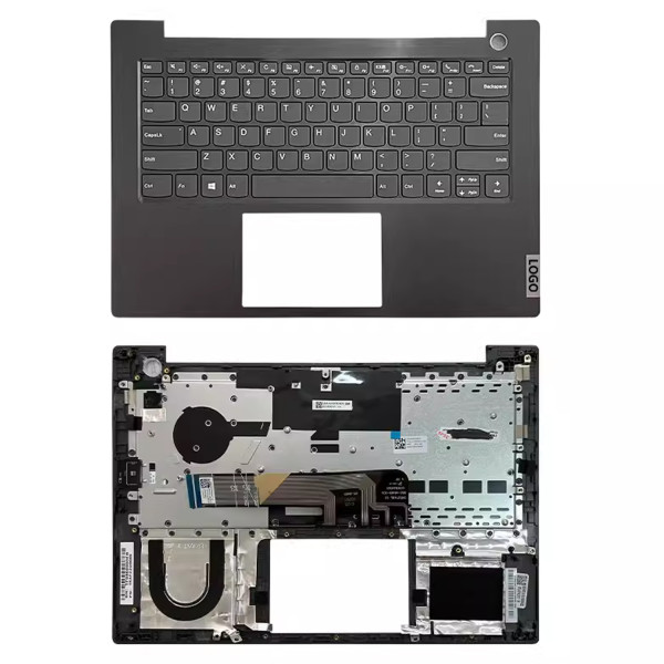 By Lenovo K4e-IML E4-IIL V340-14IML 2019 housse topcase C boîtier clavier américain gris at pcspare.com — Global Laptop Parts Center