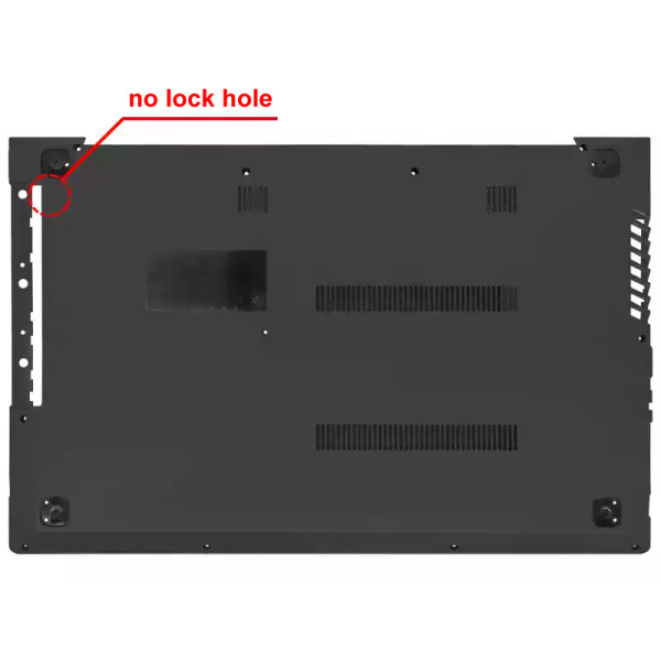 By Lenovo V310-15ISK V310-15IKB fundo capa D preto sem buraco de bloqueio 5CB0L46661 at pcspare.com — Global Laptop Parts Center