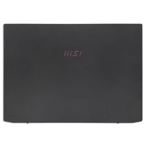 By MSI Summit E16 Flip MS-1591 MS-1592 LCD posteriore coperchio posteriore superiore coperchio posteriore Una versione nera caso 2 at pcspare.com — Global Laptop Parts Center