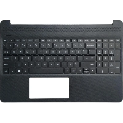 HP 15- EF 15S- EQ 15S- FQ 15- DY TPN- Q222 L89859- 001 US billentyűzet palmrest fekete