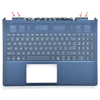 Dell Alienware 16 16X Aurora AC16250 AC16251 RGB backlit US keyboard palmrest 0F0TF1