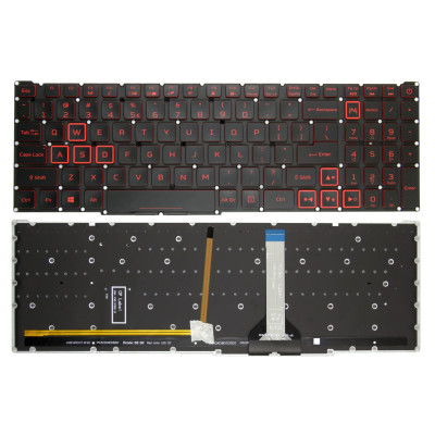 by Acer AN517-53 AN517-54 AN517-41 PH315-53 PH315-54 PH317-54 rouge slim rétroéclairé clavier américain on pcspare.com - Global Laptop Parts Center