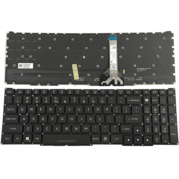 By Acer Predator Helios Neo 16, N22Q22, PHN16-71, PHN16-72, black backlit US keyboard at pcspare.com — Global Laptop Parts Center