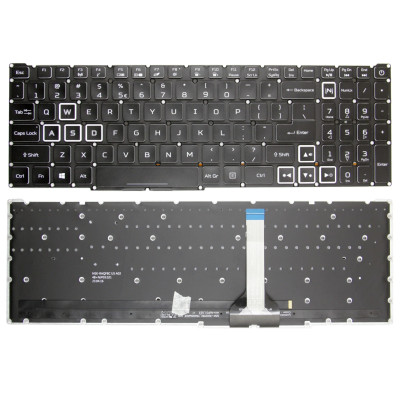 by Acer Predator Helios Neo 16, N22Q22, PHN16-71, PHN16-72, white backlit US keyboard slim cable on pcspare.com - Global Laptop Parts Center
