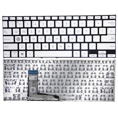 Asus 14 Pro VivoBook14 X1402, M1402, X1403Z, X1402Z, stříbrné US klávesy Crystal a