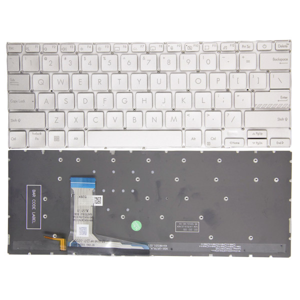 By Asus 14 Pro VivoBook14 X1402 M1402 X1403Z X1402Z plata retroiluminado teclado estadounidense at pcspare.com — Global Laptop Parts Center