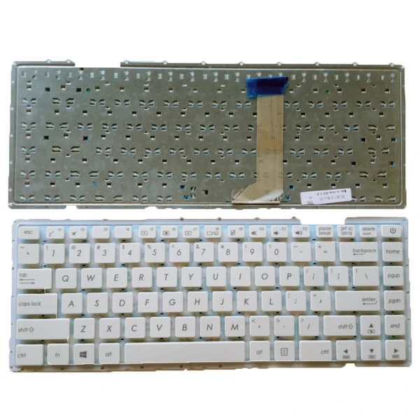 By Asus A480UA A480UF A480UN A480UQ A480UR bílá klávesnice US at pcspare.com — Global Laptop Parts Center