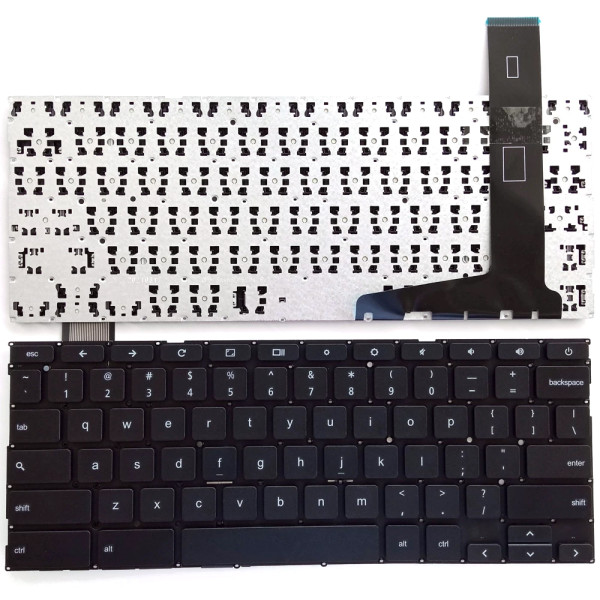 By Asus Chromebook C201, C201P, C201PA, C202, C202S, C202SA, C202SA-YS01, US tastiera nero at pcspare.com — Global Laptop Parts Center