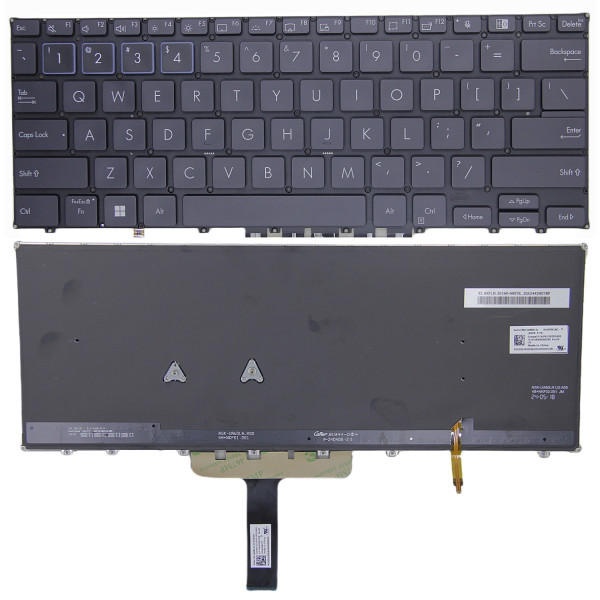 By Asus ExpertBook B5, B5402, B5402F, B5402C, teclado de EE.UU. gris profundo at pcspare.com — Global Laptop Parts Center
