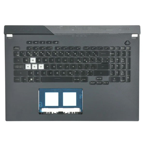 By Asus G713QC-1F G713QC backlit Canadian French CF keyboard palmrest at pcspare.com — Global Laptop Parts Center