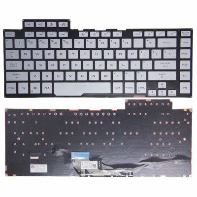 Asus GA502 GU502 GX502 GM502 plata de ley de la espalda teclado estadounidense