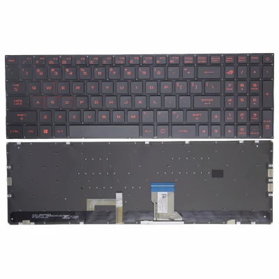 Asus GL502 GL702 S5VS S7VT FX502 FX60VM ZX60V G502VM czerwony RGB podświetlony klawiatura USA