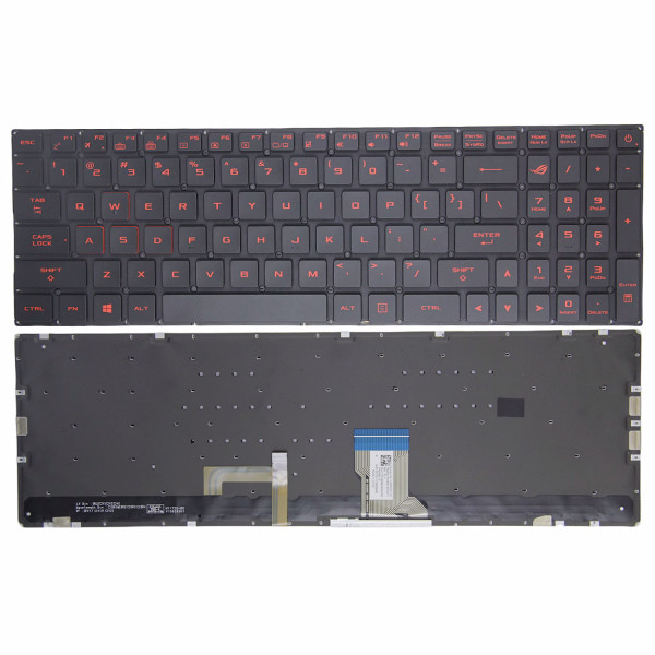 By Asus GL502 GL702 S5VS S7VT FX502 FX60VM ZX60V G502VM tastiera rossa RGB retroilluminata US at pcspare.com — Global Laptop Parts Center