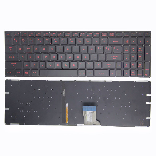 By Asus GL502 GL702 S5VS S7VT FX502 FX60VM ZX60V G502VM tastiera rossa backlit US at pcspare.com — Global Laptop Parts Center