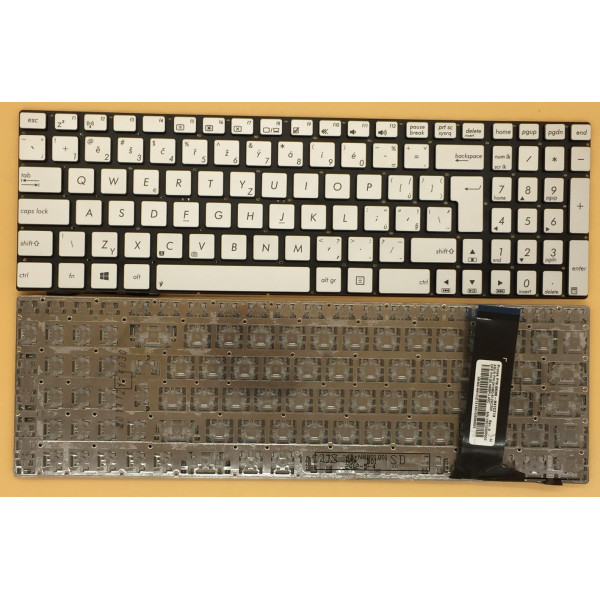 By Asus N550 U500 Q550L N750 N550J N56V N76V silver Czech CZ keyboard at pcspare.com — Global Laptop Parts Center