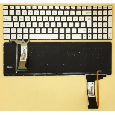 Asus N551 N552 N752 G551 GL551 N751 ezüst háttérvilágítással szlovák SK billentyűzet