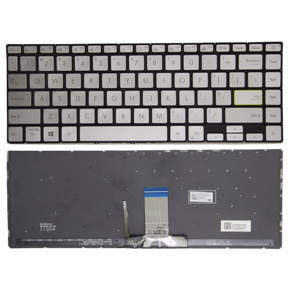 By Asus TP420 TM420 TP470 S4600 V4050F E410M Power Silber Hintergrundbeleuchtung US-Tastatur at pcspare.com — Global Laptop Parts Center