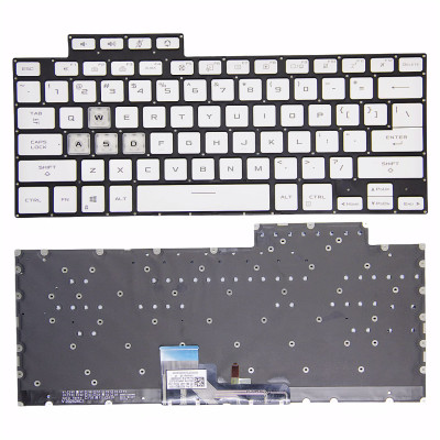 by Asus TUF Air FX516 FX516P FX516PR FX516PM FA516 white backlit US keyboard on pcspare.com - Global Laptop Parts Center