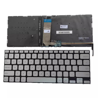 Asus Vivobook X415 X415JA silver backlit Arabic AR keyboard