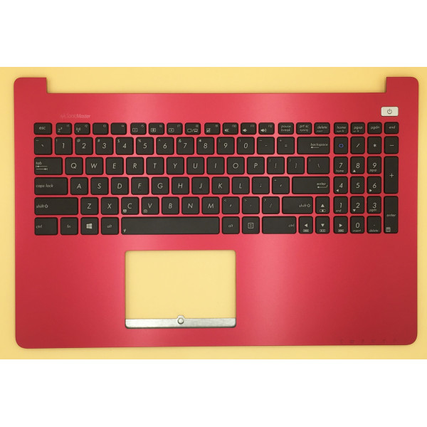 By Asus X502 X502CA red US keyboard palmrest 90NB00I3-R31US1 at pcspare.com — Global Laptop Parts Center