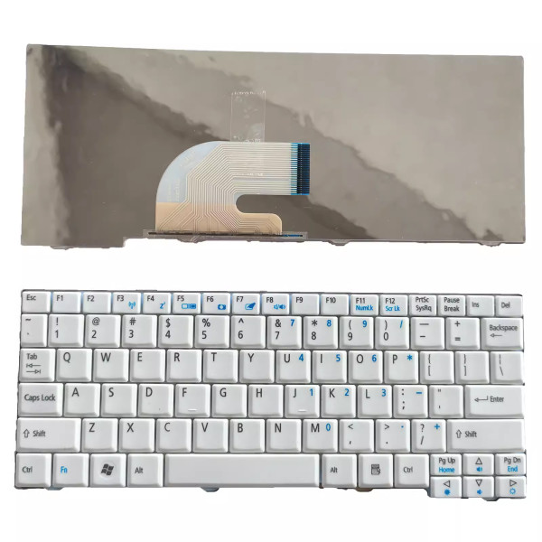 By Acer ASPIRE 531F 531H D150 D250 P531 ZG5 KAV60 white US keyboard at pcspare.com — Global Laptop Parts Center