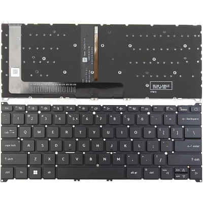 by Acer Aspire A314-23M, A314-23P, A314-36M, A314-36P, A514-55G, A514-56P, teclado dos EUA retroiluminado preto on pcspare.com - Global Laptop Parts Center