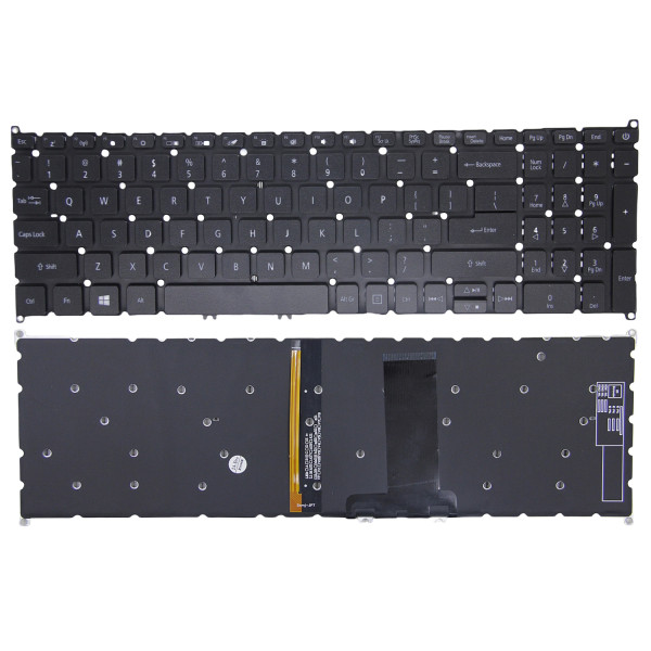 By Acer Aspire 7 A715-42, A715-42G, A715-74, A715-74G, A715-75, A715-75G, black backlit US keyboard OEM at pcspare.com — Global Laptop Parts Center