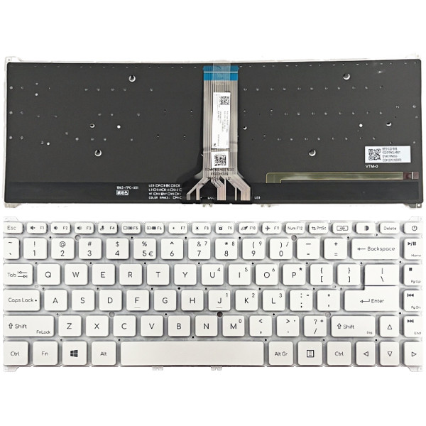 By Acer ConceptD CN315-72, CN315-72G, CN315-72P, CN315-73, CN315-73G, CN315-73P, teclado estadounidense retroiluminado blanco at pcspare.com — Global Laptop Parts Center