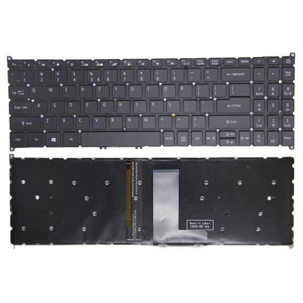 By Acer Aspire 5 A515-43, A515-43G, A515-44, A515-44G, A515-44S, A515-45, A515-45G, A515-46, backlit US keyboard original at pcspare.com — Global Laptop Parts Center