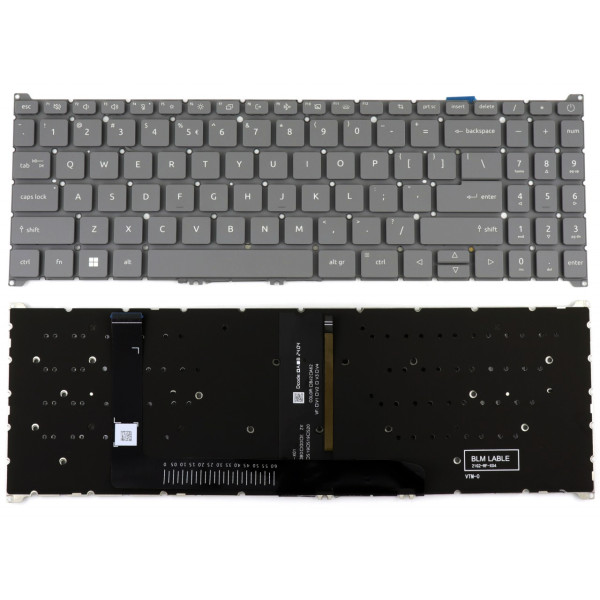 By Acer Aspire Go 15 AG15-31P, AG15-41P, AG15-41PT, AG15-42P, серая клавиатура с подсветкой at pcspare.com — Global Laptop Parts Center