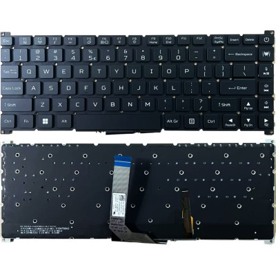 by Acer PT516-52s, PT516-51s, PT314-51S, N20C8, teclado dos EUA retroiluminado preto on pcspare.com - Global Laptop Parts Center