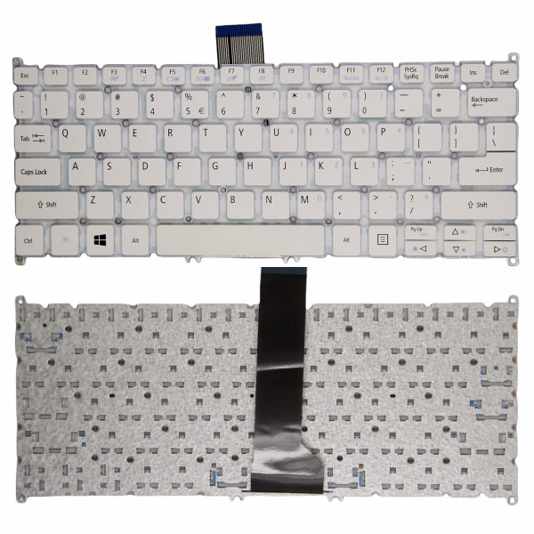 By Acer S3-371 S5-951 S5-391 S5-371 S3-951 S3-391 V5-171 white US keyboard at pcspare.com — Global Laptop Parts Center