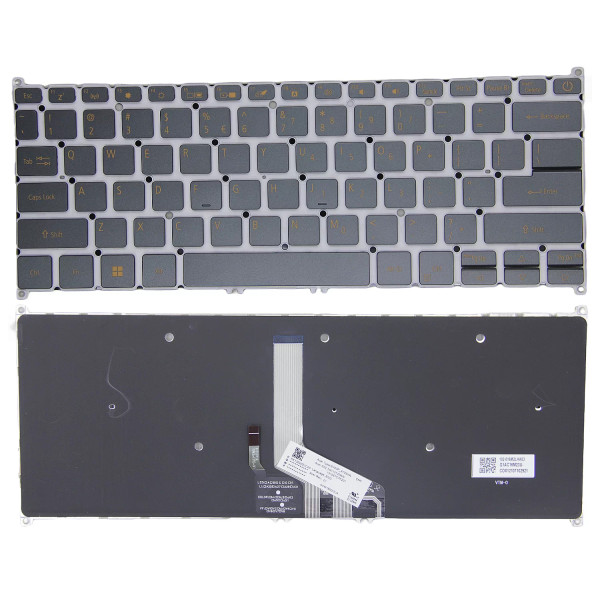 By Acer Swift 5 SF514-55T SF514-55GT SF514-55TA SF515-51T backlit US keyboard orange at pcspare.com — Global Laptop Parts Center