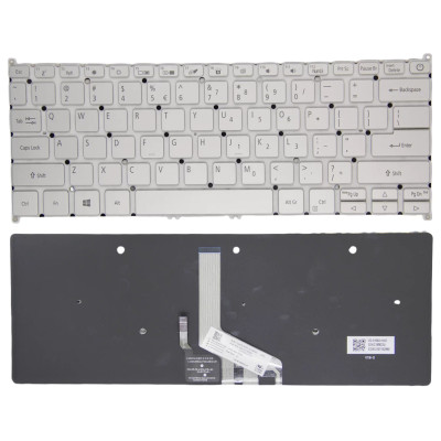 Acer Swift 5 SF514-55T SF514-55GT SF514-55TA SF515-51T backlit US keyboard silver