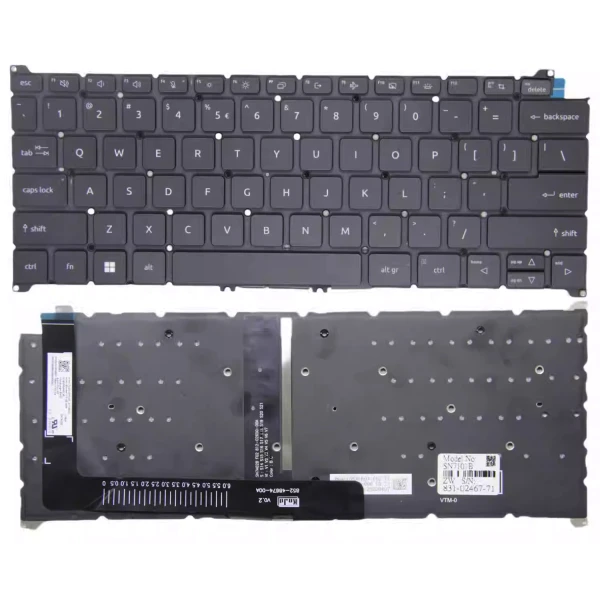 By Acer Swift Go 14 SFG14-41, SFG14-42, SFG14-71, SFG14-72, SFG14-72T, SFG14-73, SFG14-73T, задняти клавіатуру США чорний at pcspare.com — Global Laptop Parts Center