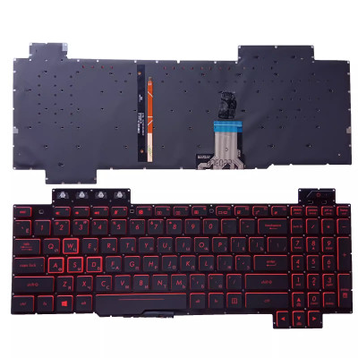 Asus FX80, FZ80, ZX80, GL703G, FX86, FX80S, FX504, FX505, FX95, FX705, teclado ruso de rebote rojo