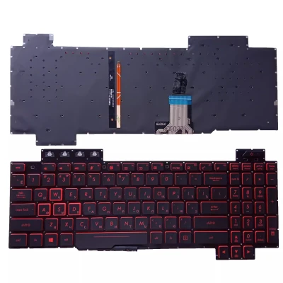 Asus FX80, FZ80, ZX80, GL703G, FX86, FX80S, FX504, FX505, FX95, FX705, czerwona podświetlona rosyjska klawiatura RU
