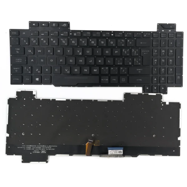 By Asus GL703G GL703GS GL703GM CS Çek CZ Slovak SK klavye orijinali at pcspare.com — Global Laptop Parts Center