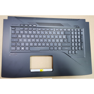 Asus GL703GE RGB backlit German DE keyboard palmrest 90NR00D1-R30GE0