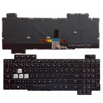 by Asus GL704 PX554 S7C S7BS black backlit US keyboard on pcspare.com - Global Laptop Parts Center
