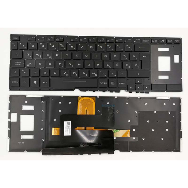 By Asus ROG GX501 GX531 GM531 backlit Slovenian SA keyboard original 0KNB0-6617WB00 at pcspare.com — Global Laptop Parts Center